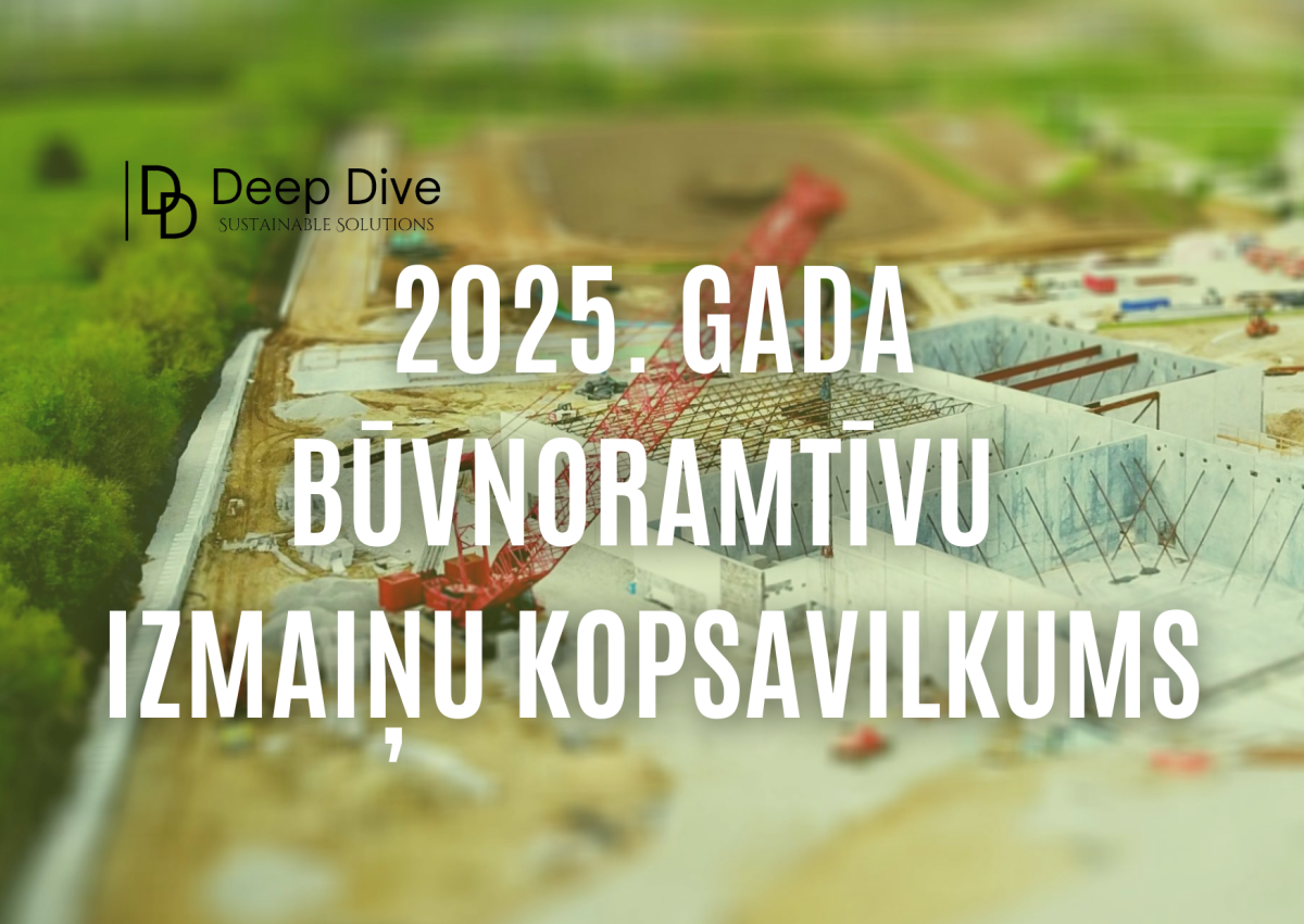 Deep Dive Būvniecības likuma grozījumu apkopojums