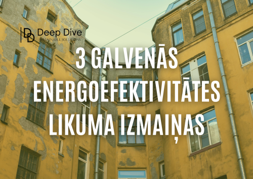 Energoefektivitātes likuma izmaiņas, renovācija, LCA aprēķini un Deep Dive BREEAM, EPD un LCA ilgtspējas projekti